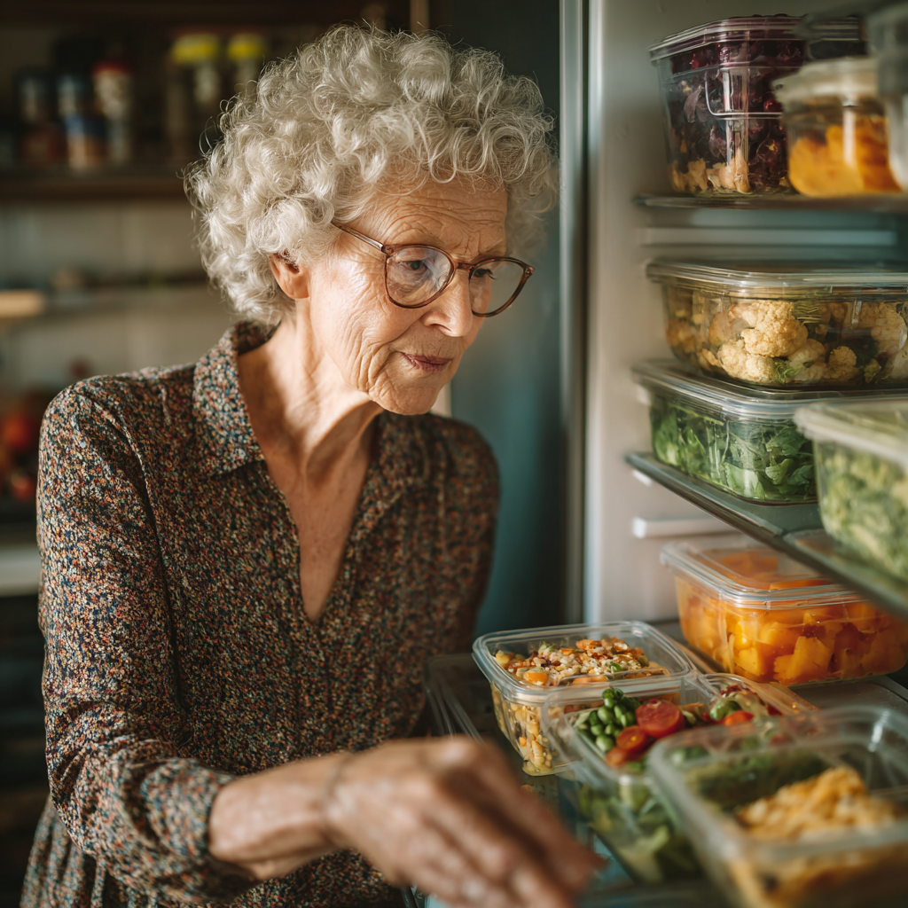 Дієтолог консультує літню жінку щодо здорового харчування